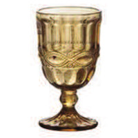 Solange amber goblet cl.35 h.14,5 d.8 cm