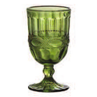 Solange green goblet cl.35 h.14,5 d.8 cm