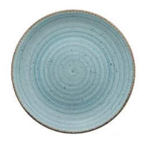 Avanos L.blue flat plate d.27 cm.