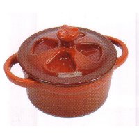 Round mini cocotte red enamelled cast-iron cm.10 ml270-Ilsa