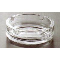 Round ashtray glass pile up cm.10 bistrot