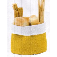 Cloth basket white/yellow