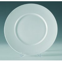Saturno white flat dish cm.29