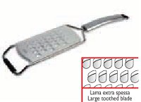 Grater with stainless stell micro-sharped blade-large toothed cm