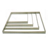 -Rectangle inox for mousse cm.40x60x5