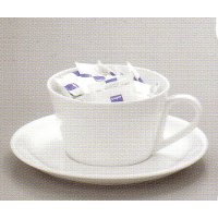 Big cup with plate teabag holder d.28 cm